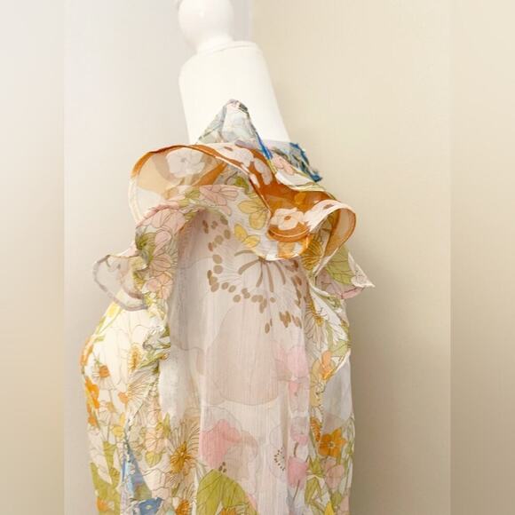 NWT Beulah floral blouse ruffled and romantic various sizes 💝 - Picture 3 of 15